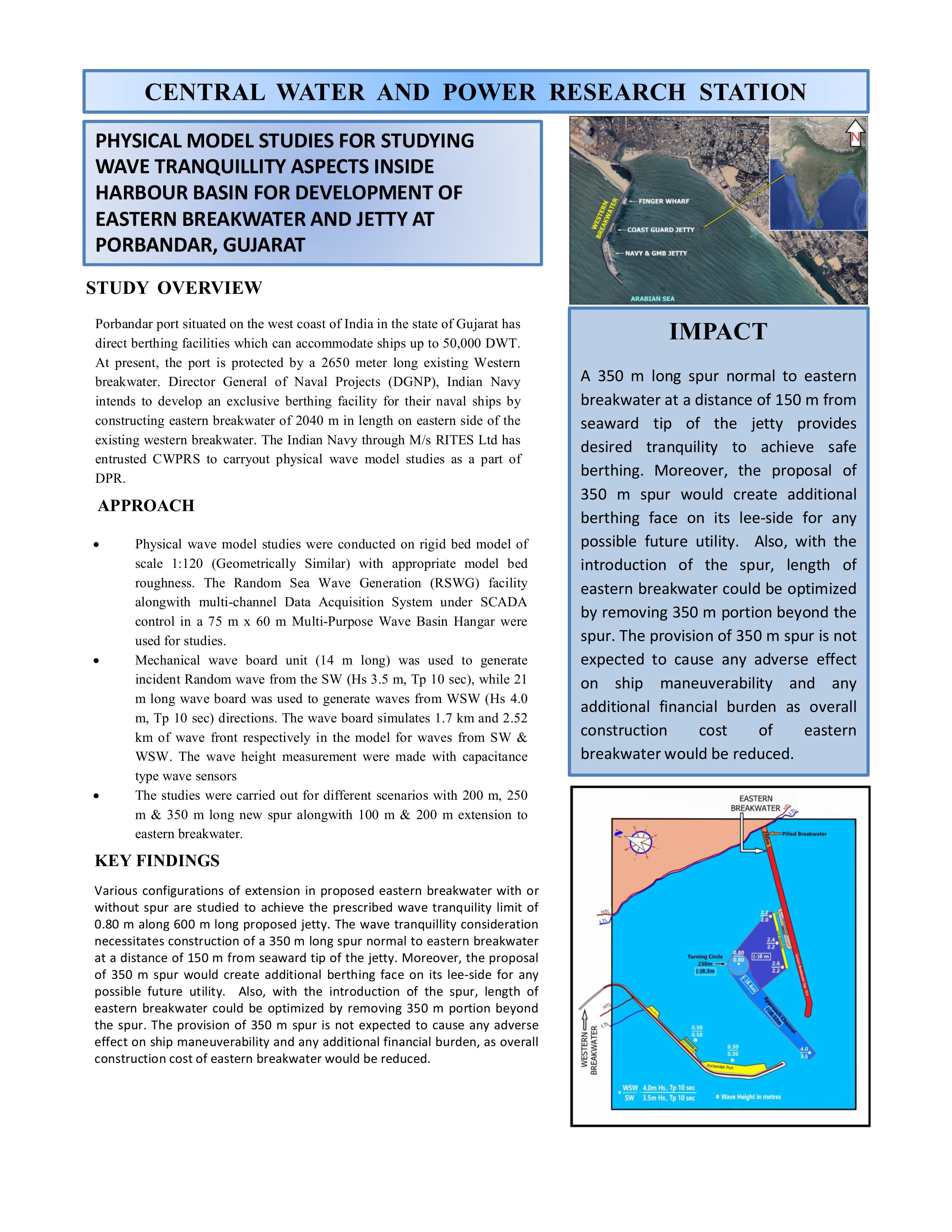 WAVE TRANQUILITY STUDY AT PORBANDAR
WAVE TRANQUILITY STUDY AT PORBANDAR